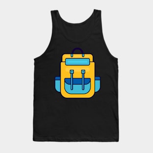 Backpack flat illustration design Tank Top